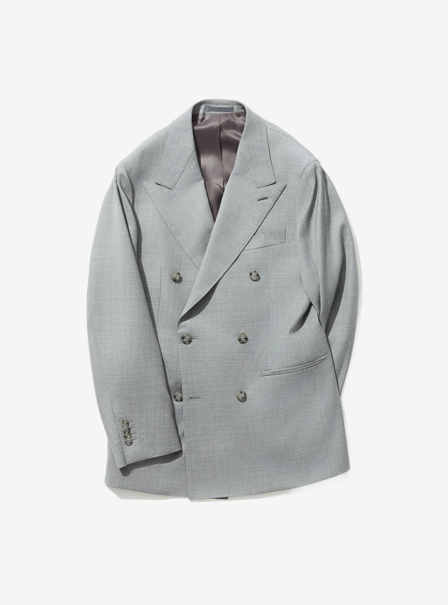 Grey Wool Super 130's Suit Jacket