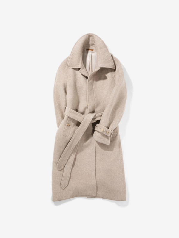 Oatmeal Cashmere Raglan Coat