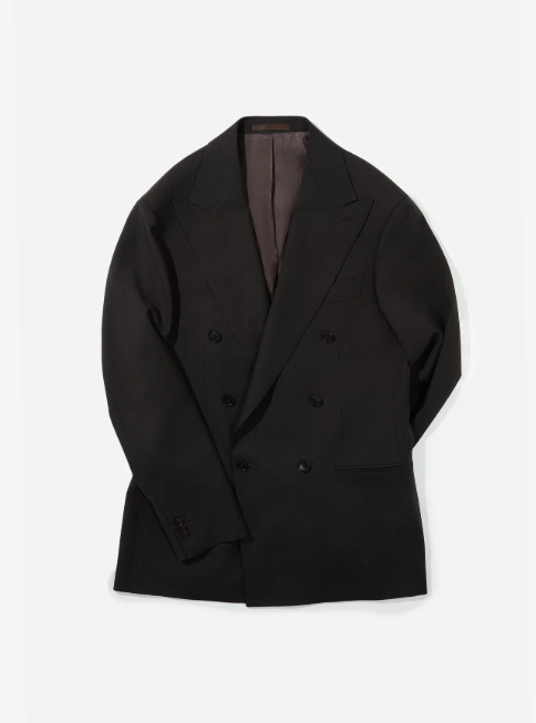 Havana Brown Wool S-130 Suit Jacket (DB)