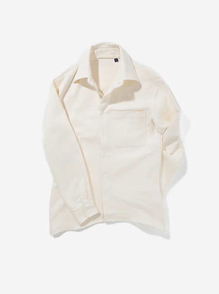 White Brushed Cotton Shirt